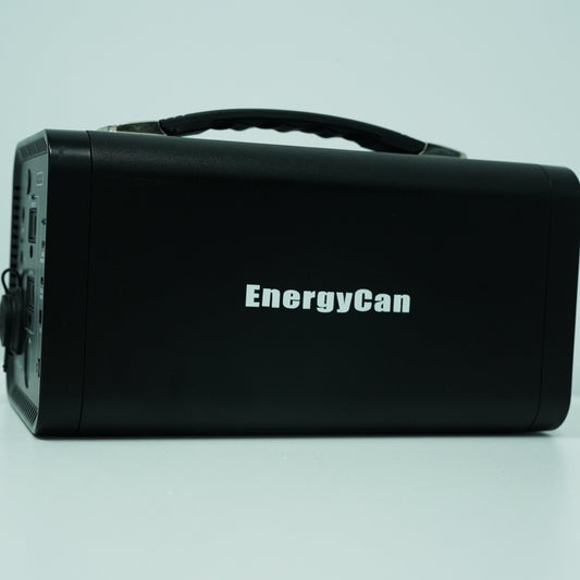 EnergyCan Power Station, 200Wh, 300W output, designed for outdoor use